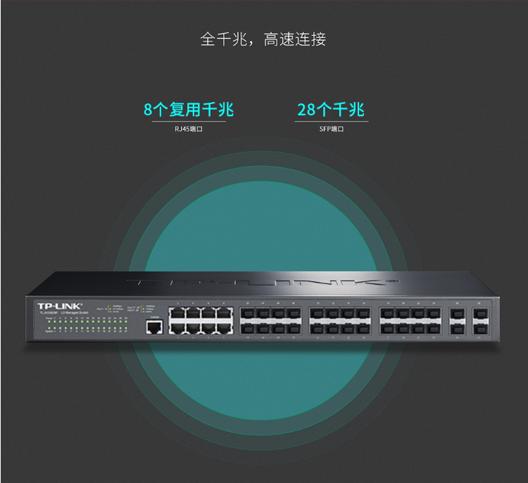 TP-LINK全千兆三層網管交換機